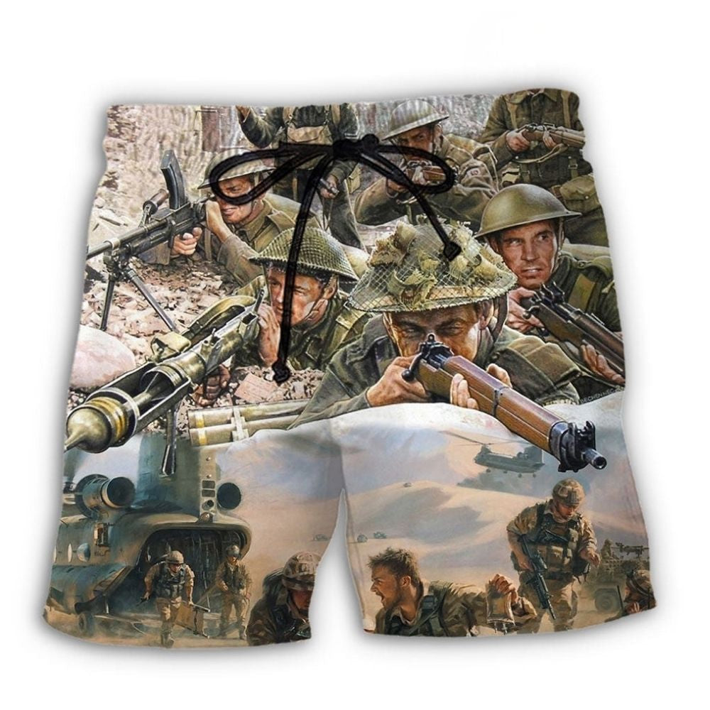 Veteran Brotherhood War Painting Art – Beach Short