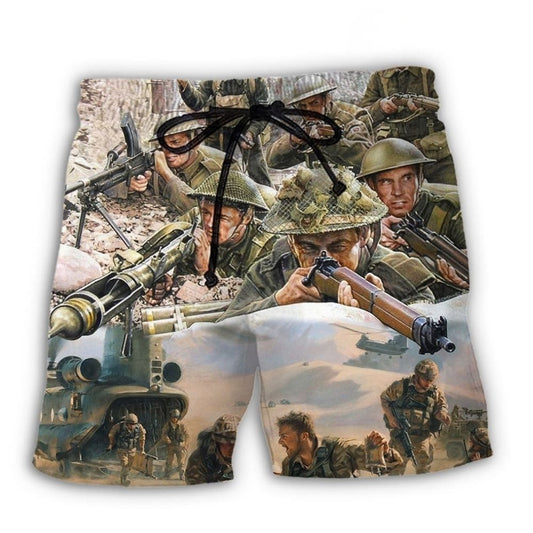 Veteran Brotherhood War Painting Art – Beach Short