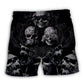 Dark Scary Skull Art – Beach Short