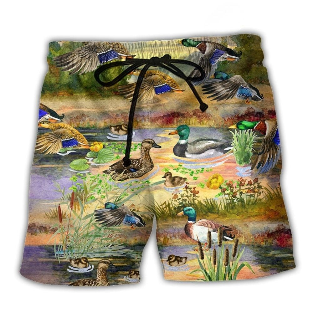 Duck Wildlife Sky Love – Beach Short