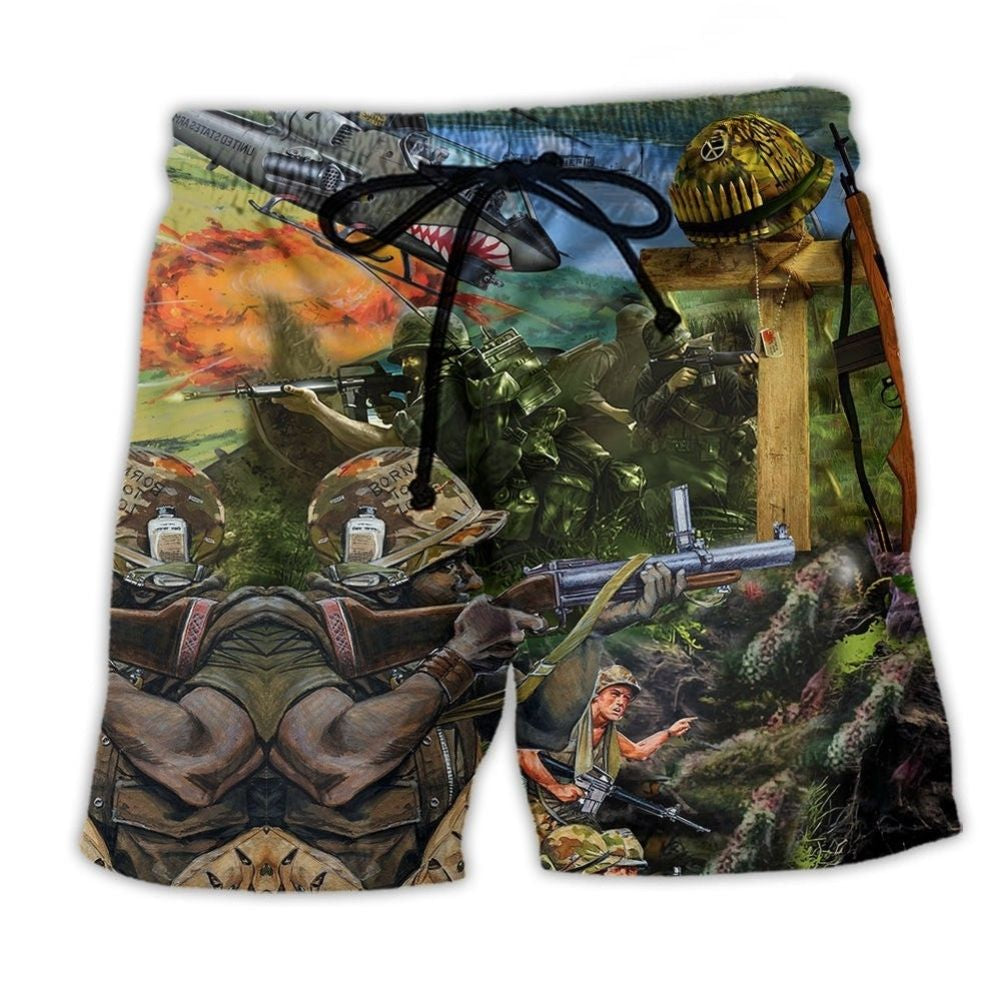 Veteran Respect Honor Gratitude Art – Beach Short
