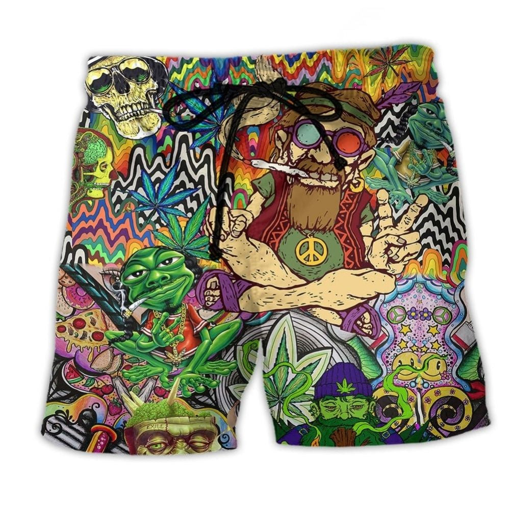 Hippie Freedom Smoke Free Life – Beach Short