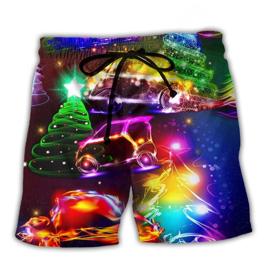 Christmas Car Holiday Art – Beach Short