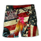Farm Rooster Morning Rise – Beach Short