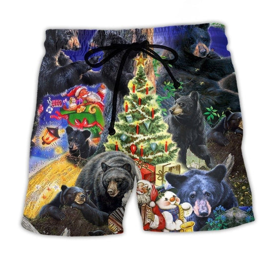 Bear Family Spring Holiday Art – Beach Short