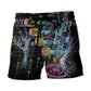 Mechanic Neon Cool Style - Beach Short