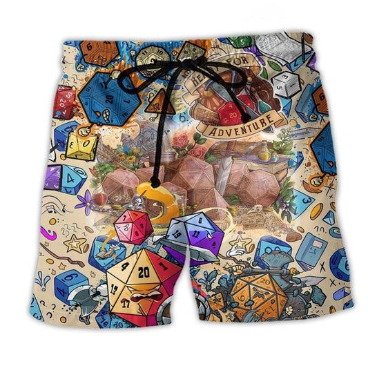 D20 Ready For Adventure - Beach Short
