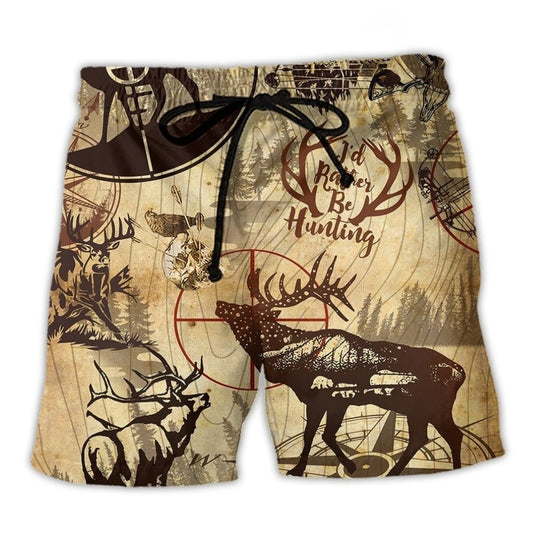 Hunting Deer Outdoors – Beach Short