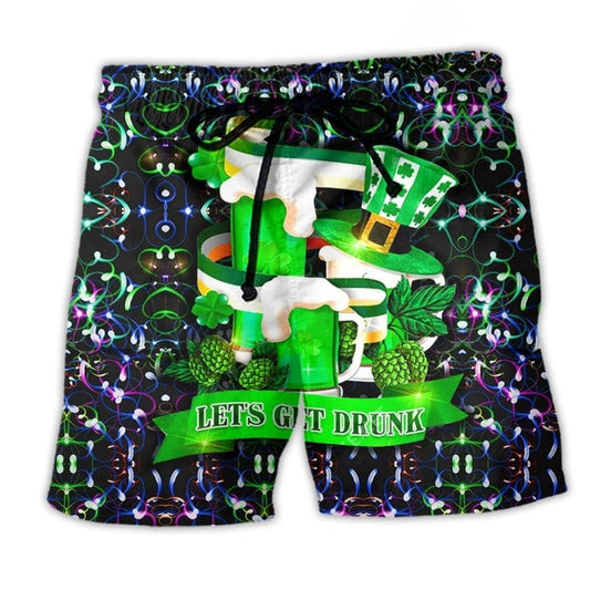 Irish Lucky Day Green Celebration Art – Beach Short