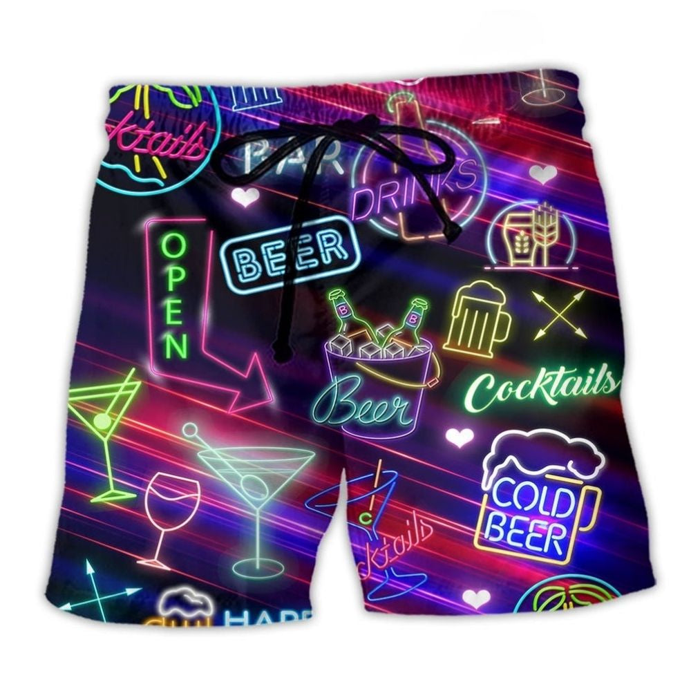 Cocktail Bar Drinks Fun - Beach Short