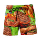 Beef Steak BBQ Grilling Lover – Beach Short