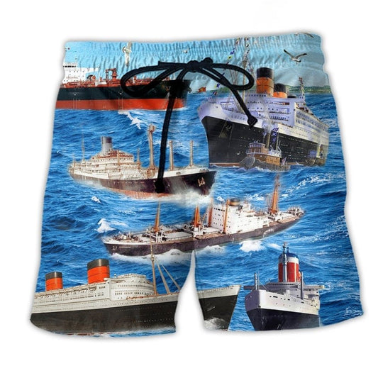 Ocean Sky Sailing Love Scene – Beach Short