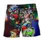 Motorcycle Racing Christmas Energy – Beach Short
