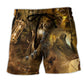 Skull Vintage Go To Hell Style - Beach Short