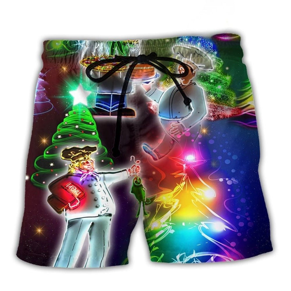 Christmas Chef Holiday Art – Beach Short