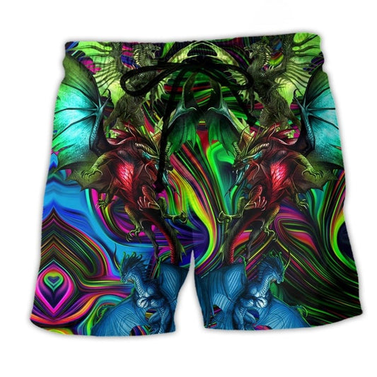 Neon Dragon Lover Fantasy – Beach Short