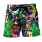 Pitbull Peace Love Colorful – Beach Short