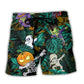 Halloween Dabbing Skeleton Zombie Fun – Beach Short