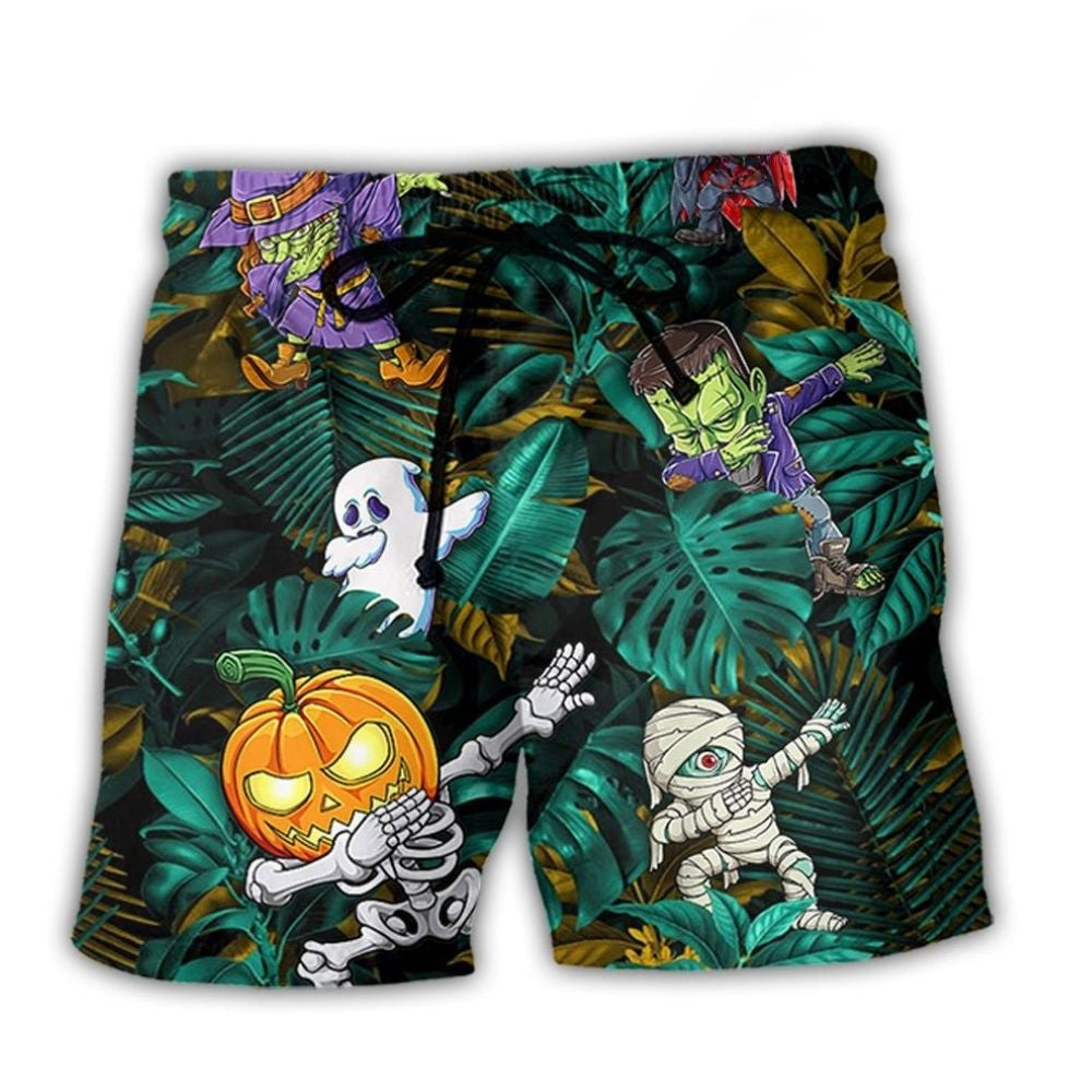 Halloween Dabbing Skeleton Zombie Fun – Beach Short