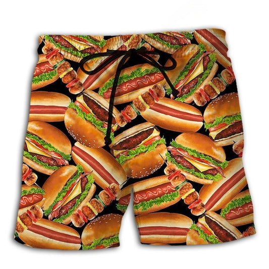 Life Is Better With Burgers Food – Beach Short
