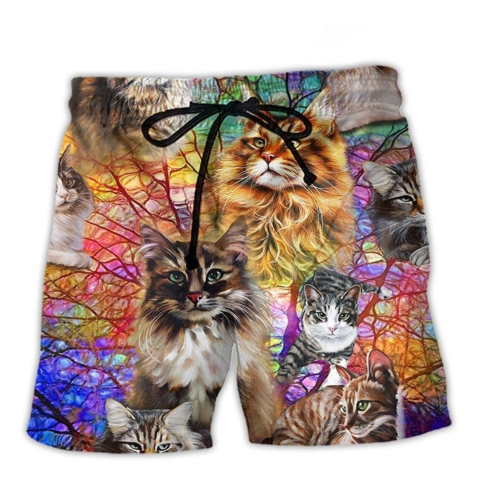 Life Is Better With Cats – Beach Short