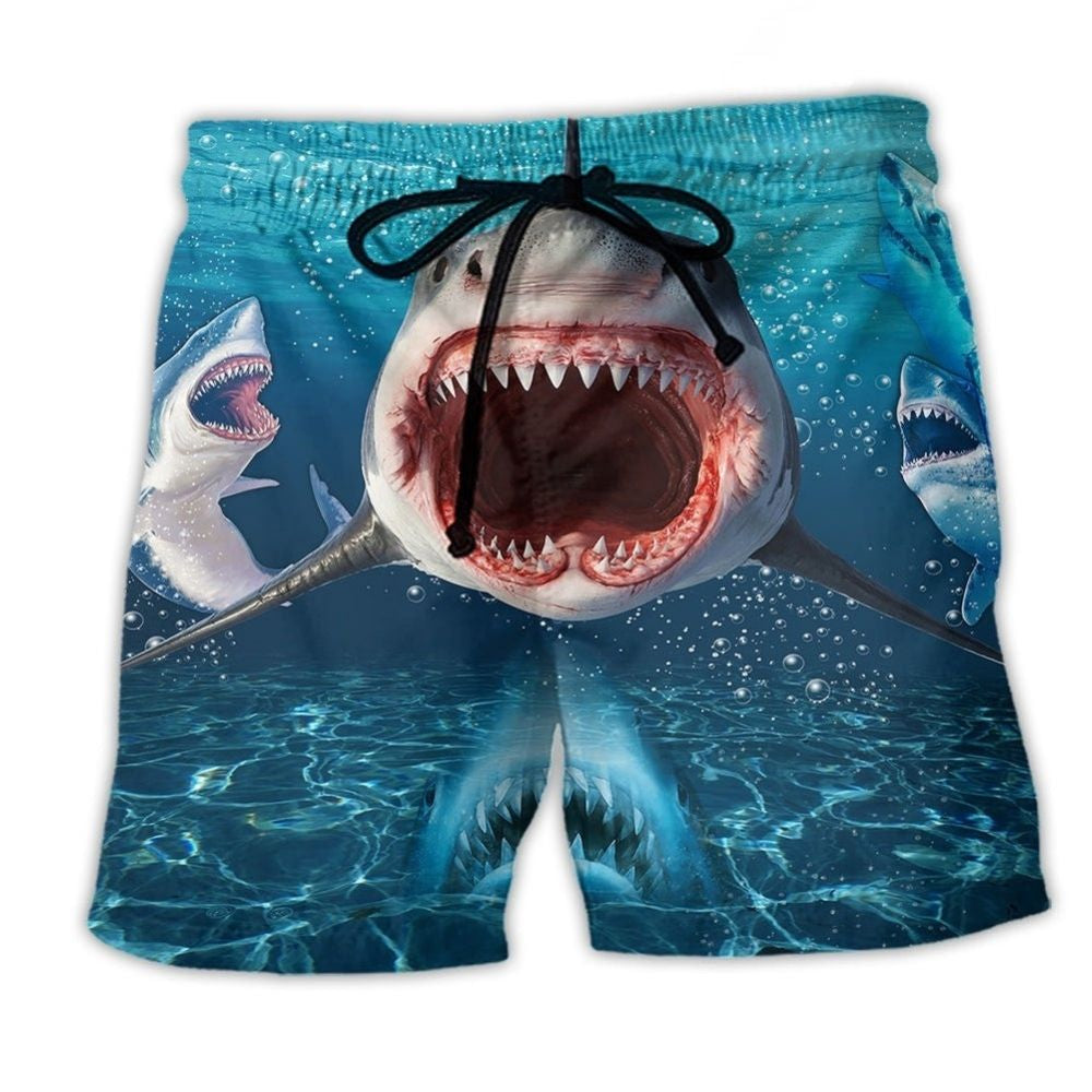 Shark Show Your Teeth Bold - Beach Short