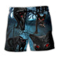 Halloween Night Black Cat Scary - Beach Short