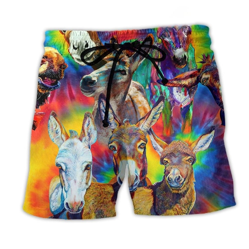 Donkey Colorful Smile – Beach Short