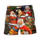 Christmas Santa Classic Holiday Art – Beach Short