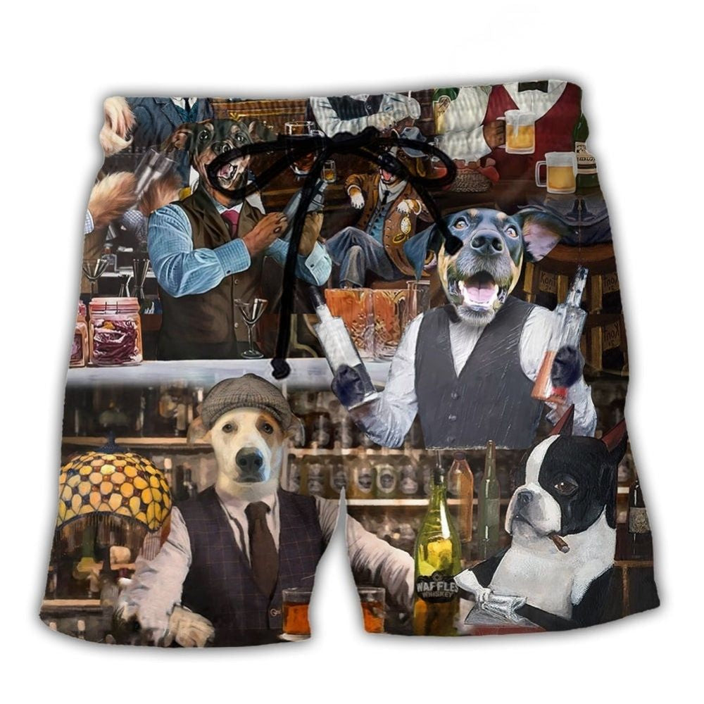 Bartender Dog Humor – Beach Short