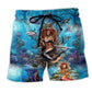 Mermaid And Skull Beautiful Art – Beach Short