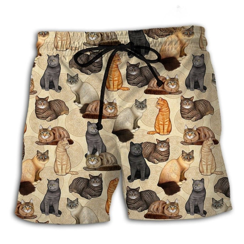 Cats Make Me Happy – Beach Short