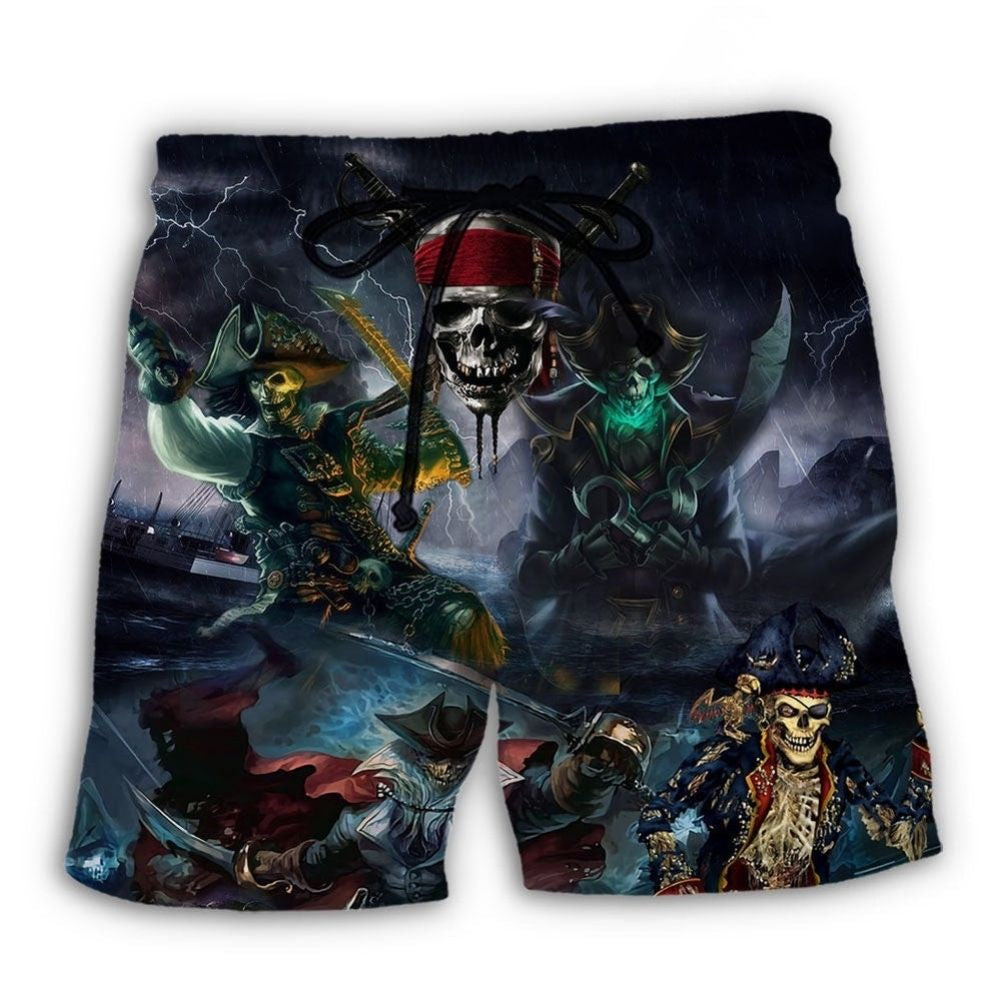 Skeleton Pirate Thunder – Beach Short