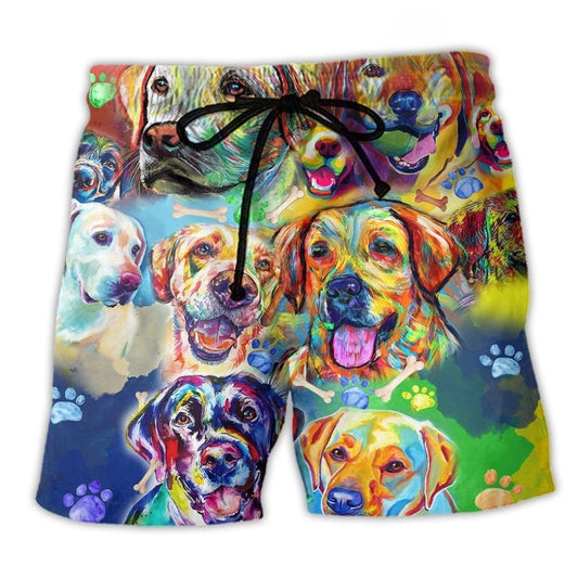 Labrador Dog Love Color – Beach Short