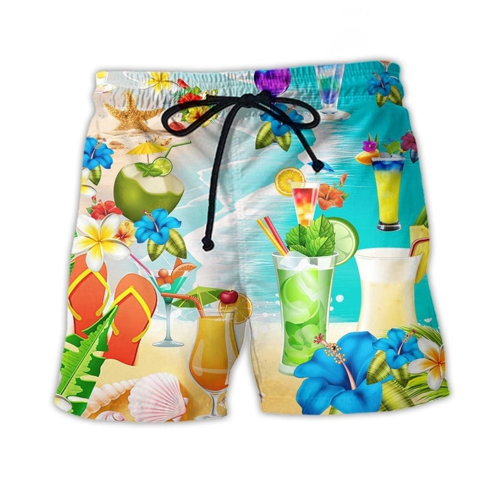 Cocktail Aloha Tropical Drinks - Beach Short