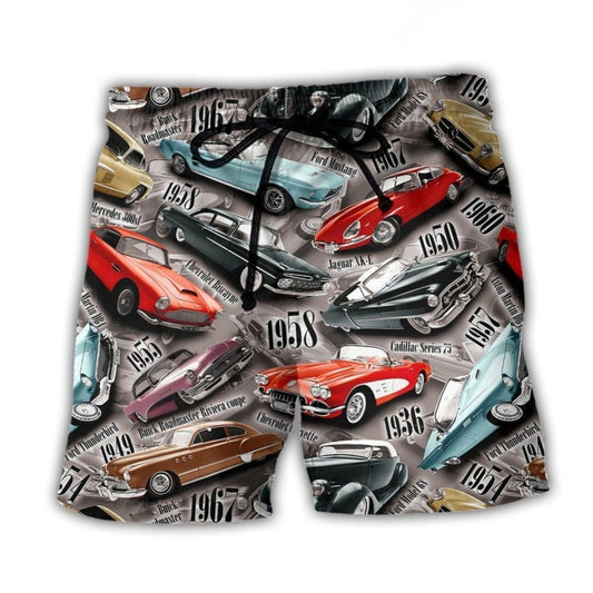 Vintage Classic Car Lover – Beach Short