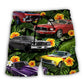 Muscle Car Tropical Vibe - Beach Short