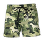 Pitbull Camouflage Minimal Style – Beach Short