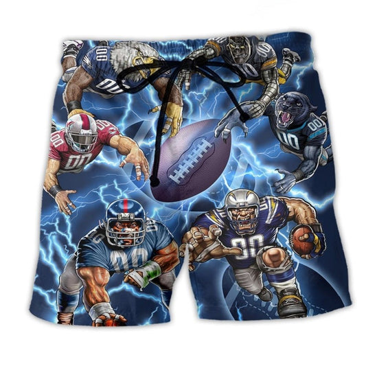 Rugby Lightning Sports Energy Art – Beach Short