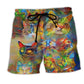 Colorful Cat Lover Style – Beach Short