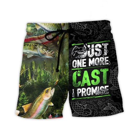 Fishing Just One More Cast - Beach Short