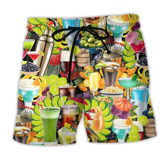 Fruit Cocktail Summer Vibes Art – Beach Short