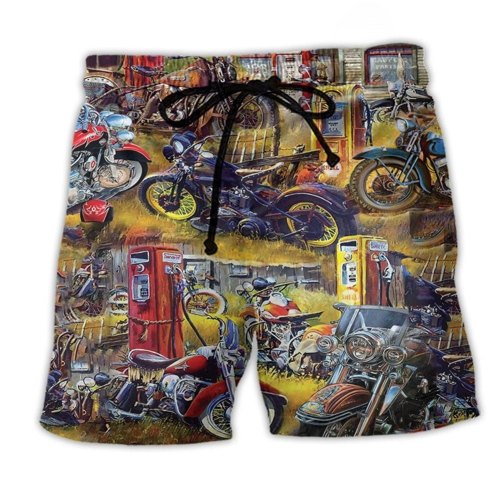 Motorcycle Field Ride Style – Beach Short