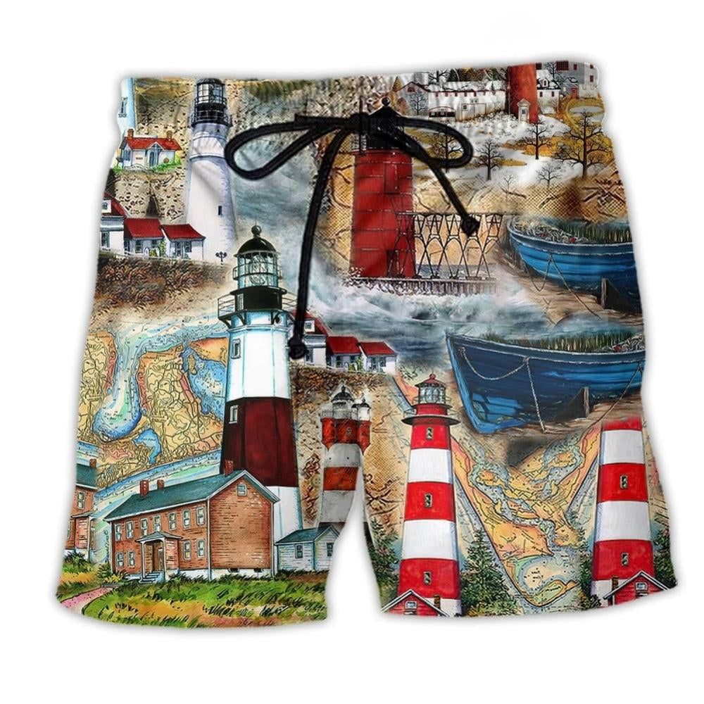 Lighthouse Past Is A Beacon Classic - Beach Short