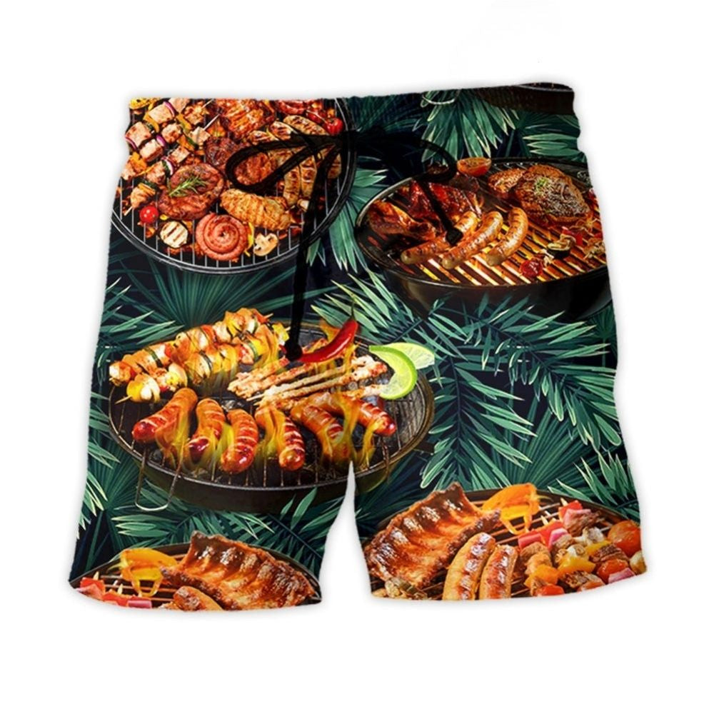 BBQ Grilled Food Lover Lifestyle – Beach Short