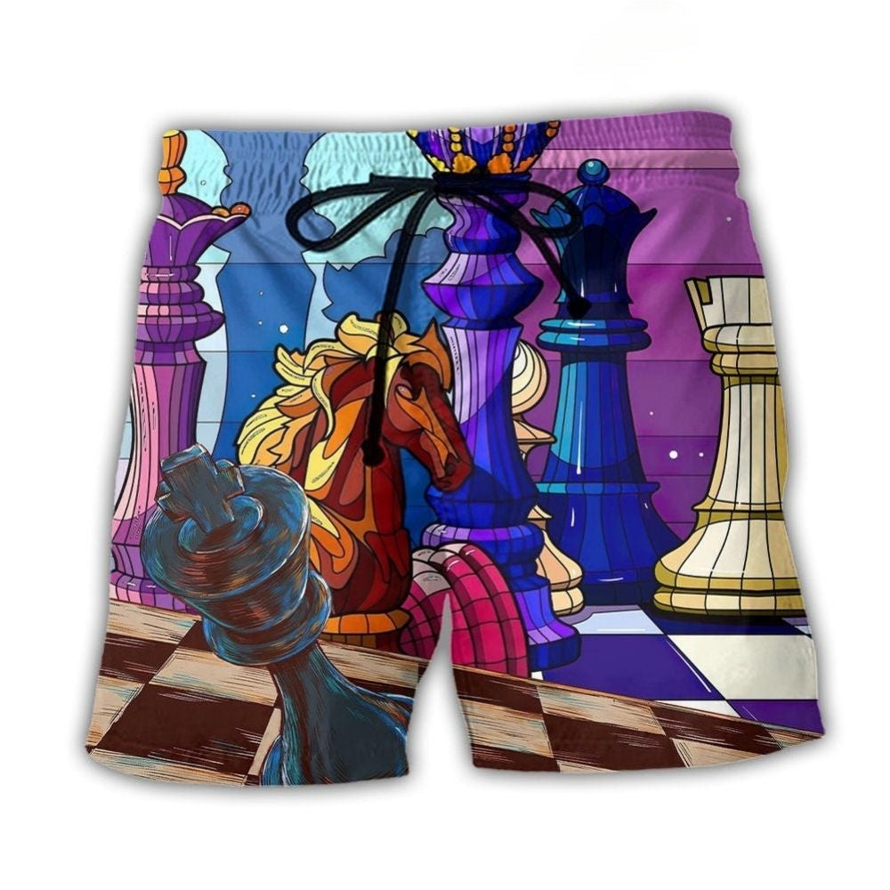 Chess Life Love Strategy Game – Beach Short