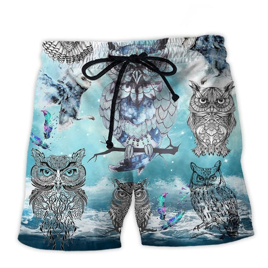 Owl Tattoo Fantasy Sky Cool – Beach Short