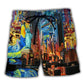 America Beloved New York City Color - Beach Short