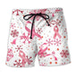 Pink Ribbon Merry Christmas Breast Cancer – Beach Short