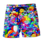 Rainbow Cat Color Love – Beach Short